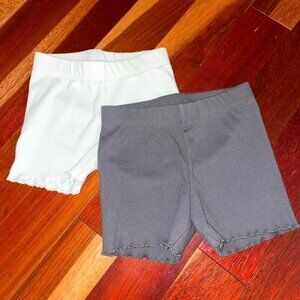 Toddler Girl Off White / Gray Little Co. by Lauren Conrad 2-Pack Bike Shorts 4T